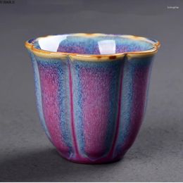 Cups Saucers Kiln Change Glaze Tea Cup Handmade Master Single Ceramic Classical Collection Teacup
