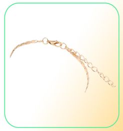 Anklets Fashion Gold Thin Chain Ankle Charm Anklet Leg Bracelet Foot Jewelry Adjustable Bracelets For Women Accessories9501389