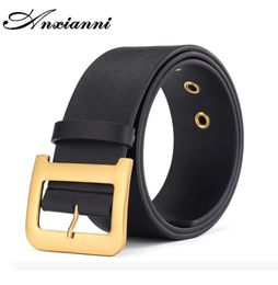 Highquality designer leather belt casual luxury metal belt with Dshaped buckle women039s clothing retro style girl belt C14274959613632