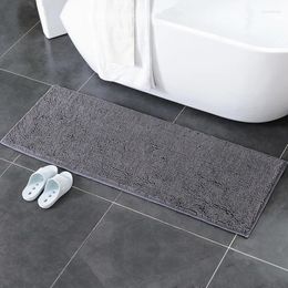 Bath Mats Rugs For Toilet Anti-slip Bathroom Mat Carpet Chenille Foot Pad 50 120cm Floor Kitchen Bedroom Living Room Stairs