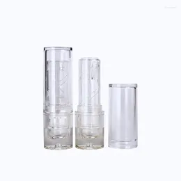 Storage Bottles Empty 12.1mm Full Transparent Frost Clear Lipstick Tube 30pcs