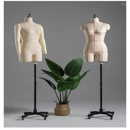 Decorative Plates 19style Full Sewing Female Tailor Cloth Art Mannequin Body For Clothes Design Bust Dress Form Stand Metal Base Can Pin