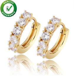 Men Women Earrings Hoop Huggie Luxury Designer Jewelry Hip Hop Gold Silver Fashion Earings Iced Out Diamond Earring orecchini firm1257521