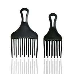 1 Pc Afro Comb Wide Teeth Brush Pick Comb Fork Hairbrush Insert Hair Pick Combs Plastic Gear Curly Afro Hair Styling Tools