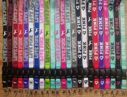 Cell phone lanyard Straps Clothing Sports brand for Keys Chain ID cards Holder Detachable Buckle Love PINK Lanyards6560988