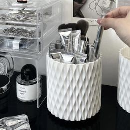 Storage Boxes Rotating Makeup Brush Cup Holder Box Organiser Multi-functional Desktop Eyebrow Pencil