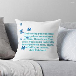 Pillow Lili Reinhart Beauty Quote Throw Sofa Cover S Covers Decorative Couch