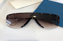 New fashion 0667S sunglasses connected lens big size half frame with small Rivets 0667 mask sunglasses popular outdoors top qualit5557332