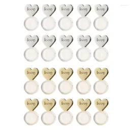 Stud Earrings 20 PCS Heart Love Earring Backs Replacements For Posts Backings Secure Studs Locking 264E