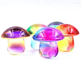 Decorative Figurines GB8951 Colourful Craft Stones Are In Interior Decoration Mushroom