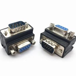 2 pcs VGA 15 Pin Male Plug To Female Jack Gender Changer Conversion Adapter Right Angle HD15 Computer Monitor Video Connector