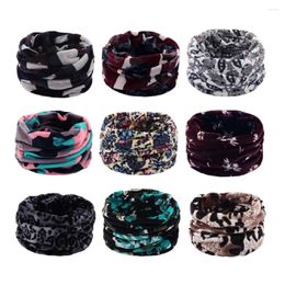 Scarves Women Men Loop Double Layer Thick Soft Fleece Neck Scarf Outdoor Sports Warmer Winter Windproof