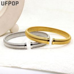 Choker Women's High-Grade 316l Stainless Steel Cuff Minimalist PVD Gold Plated Necklace Fashion Rust Proof Gift