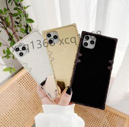 Fashion Designers Square Mirror Phone Cases For iPhone 14 14Pro 14Plus Luxury Cover Casual Brand Case iPhone13 13Pro 12 11 Pro Max3077977