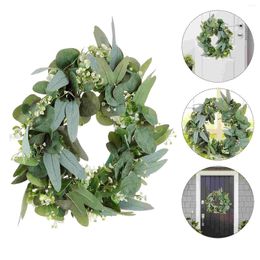 Decorative Flowers Artificial Garland Door Decor Lavender Wreaths Front Artificiales Para Wedding