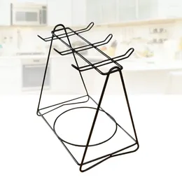 Mugs Tea Cup Saucer Rack Wire Display Stand Service For Cups Coffee And Kitchen Sink Dish Drainer