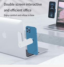 Cell Phone Mounts Holders Laptop Screen Folding Side Mount Magnetic Mobile Stand Holder Multifunctional Lazy Adjustable Bracket 826043854