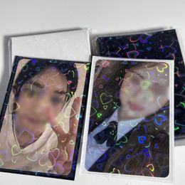 Frames Card Sleeve Laser Film Stationery Pocard Po INS Decorative DIY Supplies Pocards Cover