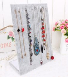 High Quality L Shaped Necklace Stand Jewelry Pendants Display Jewelry Organizer Shelf Pendant Holder Jewelry Decoration Showcase7208436