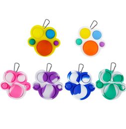 Decompression Toy Fidget Key Ring Stress Relief Adult Kids Focus Attention Finger Toys Gifts6132361