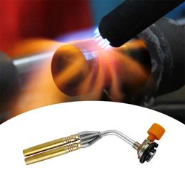 KT-2108 Jewelry Soldering Welding Gas Torch Jet Flame Copper Brazing Torch Head Single Double Tube Blow Cutting Butane Torch
