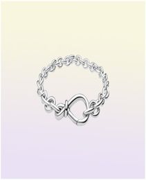 Women Fashion Chunky Infinity Knot Chain Bracelets 925 Sterling Silver Femme Jewelry Fit Beads Luxury Design Charm Bracelet Lady Gift With Original Box6256501