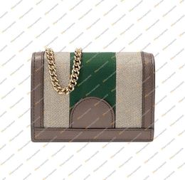 Ladies Fashion Casual Designer Luxury Ophidia Chain Bag Crossbody Wallet Coin Purse Key Pouch Credit Card Holder High Quality TOP 5205602