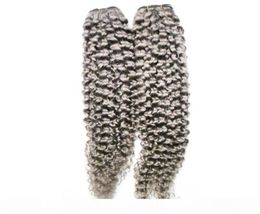 Afro kinky silver hair extensions brazilian hair weave bundles 200g brazilian kinky curly virgin hair 2PCS10202301742502