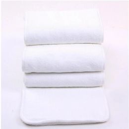 Diapers 10PCS/LOT Adult Diaper Inserts Incontinence Disable Washable Reusable Cloth Nappy Big Large Microfiber 4 Layers 20cmx49cm D5