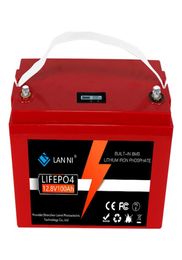 LiFePO4 battery 12V100AH builtin BMS display can add Bluetooth charger for golf cart forklift inverter battery car motorcycl6910254