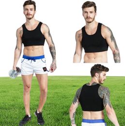 Football Protective Gear Chest Support Neoprene Braces Breathable Summer Basketball Sports Training Black Men Vest Running Gym Clo3399536