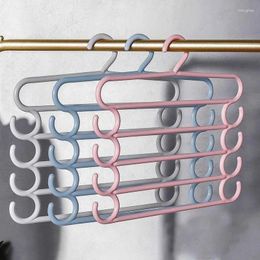 Hangers 1PC Convenient Trousers Organization Clothes Plastic Closet Storage Scarfs Racks Pants Holders