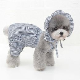 Dog Apparel Summer Clothes Jumpsuit Pants Hats Puppy Small Clothing Overalls Poodle Bichon Pomeranian Schnauzer Costume