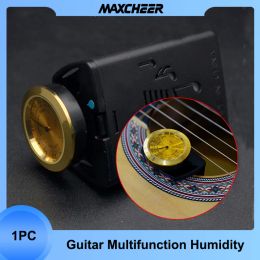 Cables Universal Guitar Humidifier Portable Hygrometer for Folk Guitar Classical Guitar All Acoustic Guitars ABS+Metal Material