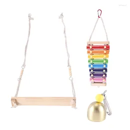 Other Bird Supplies Chicken Swing Toys And Xylophone Forpoultry Run Rooster Hens Chicks Pet Parrots Macaw Entertainment CNIM