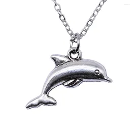 Pendant Necklaces 1pcs Dolphin Neck Necklace Accessories Jewellery For Men Crafts Chain Length 40 5cm