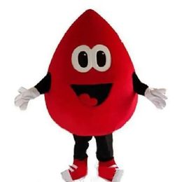 2024 High Quality red blood drop Mascot Costume Birthday Party Halloween Outdoor Outfit Suit Mascot for Adult Fun Outfit Suit