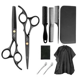 2024 Hairs Scissors Professional Hairdressing Conjunto de barbeiro Rainning Shears Ferramenta de cabelo Carduresser Scissors Scissors Profissional