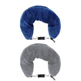 Neck Pillow For Travelling Travel accesories Transformable Luggage Pillowcase Soft Plush Velvet Stuff U-Shaped Travel Neck Pillow