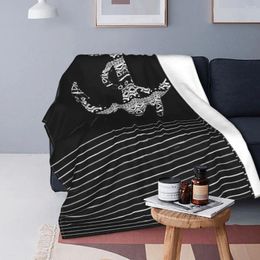Blankets Nautical Anchor Blanket Flannel Spring/Autumn Fashion Vintage Multifunction Super Warm Throw For Home Travel Rug Piece