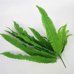 Decorative Flowers Fake Fern Home Decor Realistic Artificial Ferns For Garden Uv Resistant Faux Greenery Plants Indoor Outdoor Use