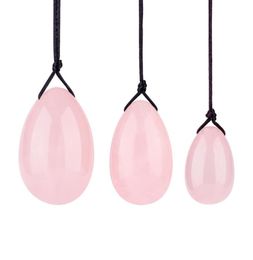 3 Pcsset Natural Jade Stone Yoni Egg Crystal Chakra Healing Yoga Kegel Exercise Eggs to Train PC Muscles Pelvic Floor JK2101XB9912803