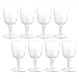 Disposable Cups Straws Water Cup Clear Plastic Small Dessert Champagne Flutes Tumblers