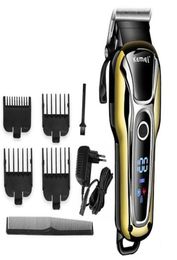 IN stock!Kemei KM-1990 Barber shop hair clipper professional for men beard electric cutter hair cutting machine cordless3573929