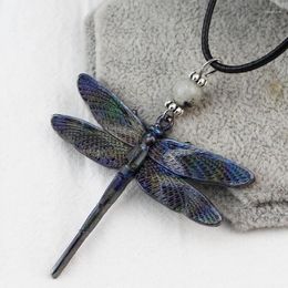 Pendant Necklaces Simple Dragonfly Modelling Insect Fashion Necklace Ladies Jewellery Party Friends Gift