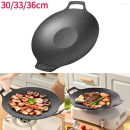 Pans Household Barbecue Pan Portable Grill Frying Binaural Design Camping Pot Heating Evenly For Hiking Picnic Backpacking