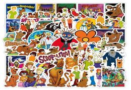 50PcsLot New ScoobyDoo Stickers Gifts Scoob Party Supplies Toys Merch Vinyl Sticker for Kids Teens Luggage Skateboard Graffiti 6161331