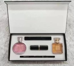 Top 5 in 1 Makeup Gift Set Perfume Cosmetics Collection Mascara Eyeliner Lipstick Parfum Kit4204061
