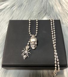 New designed pendants crown skull with diamonds women necklace ear stud punk style ladies earring NO49078814