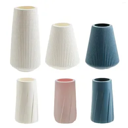 Vases Nordic Style Flower Vase Decoration Plastic Large Pot Houswarming Gift